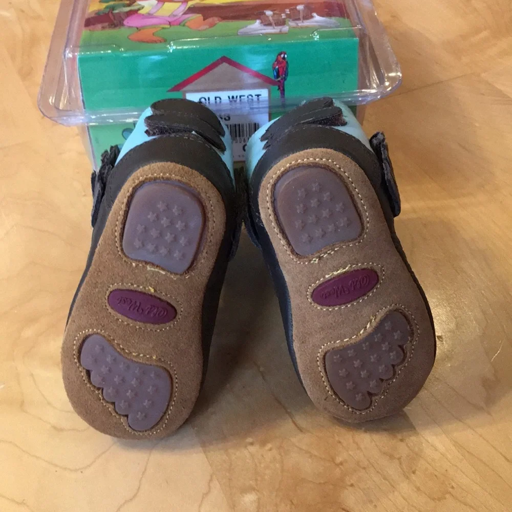 OLD WEST | Baby Infant Cowboy Cowgirl Star Boots